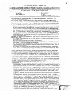 CommercialSecurityAgreementPage1