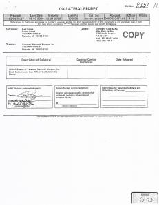 Veterans Memorial Museum stock shares Exhibit B-73