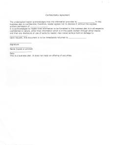 Waynesville, Mo., Confidentiality Agreement